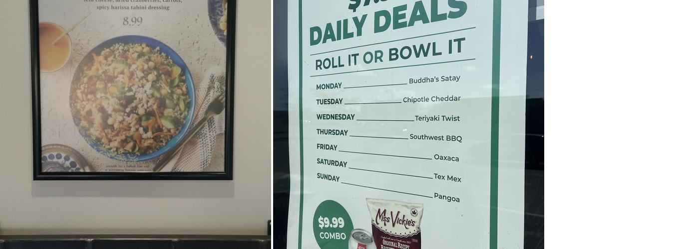 Freshii Menu