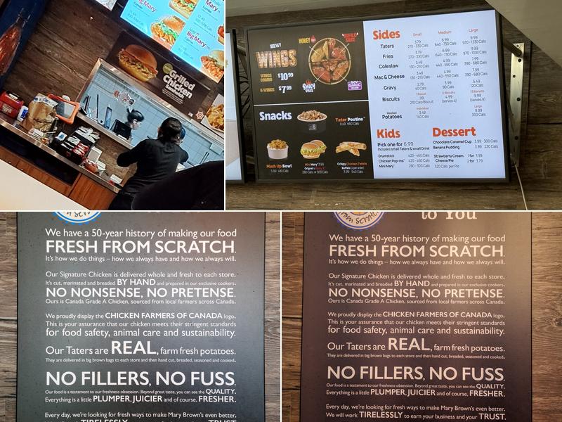 Mary Brown's Chicken Menu