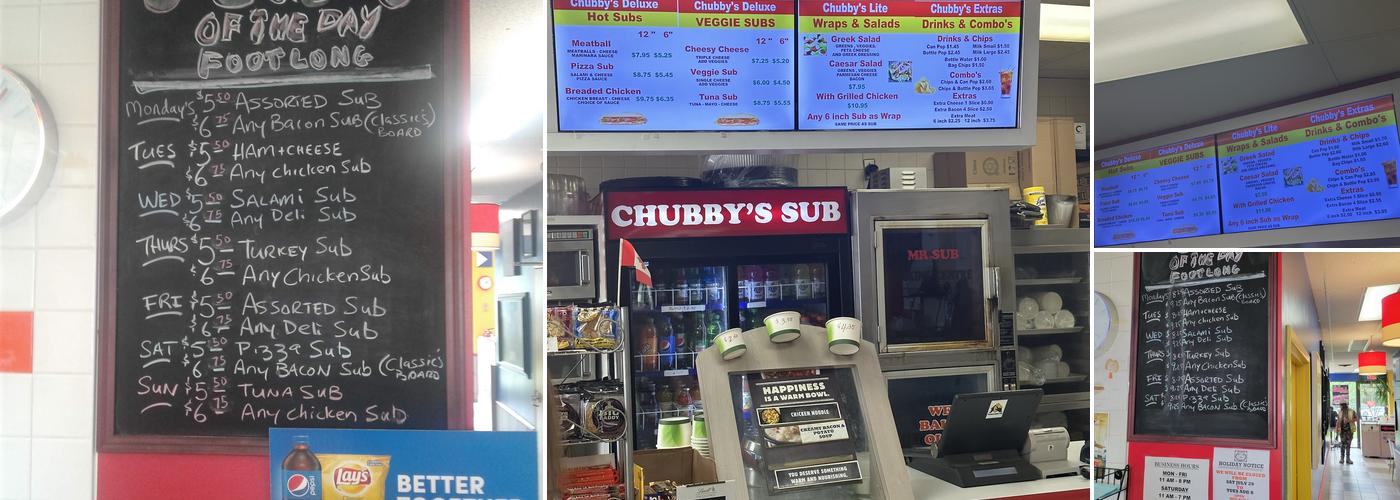 Chubby's Subs Menu