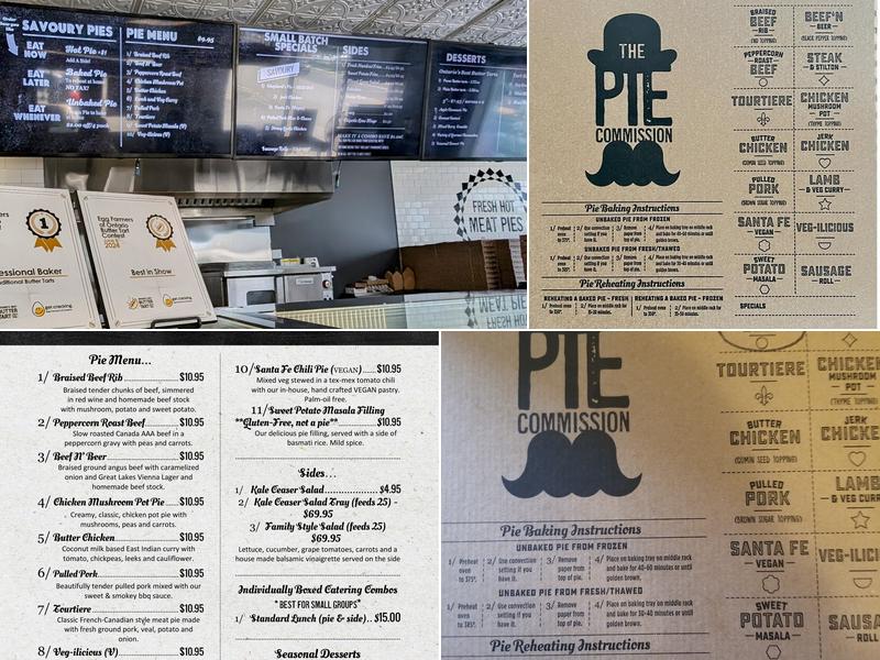 The Pie Commission Menu
