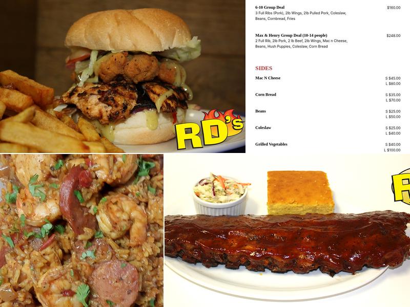 RD's BBQ Menu