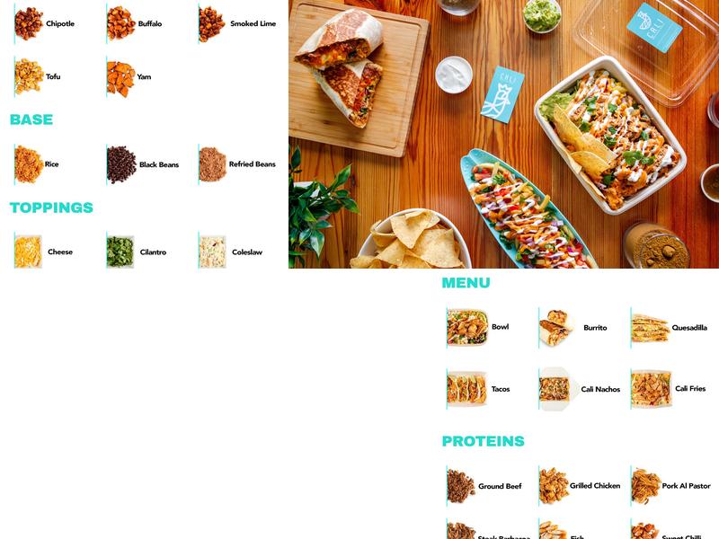 Cali Mexican Grill Menu