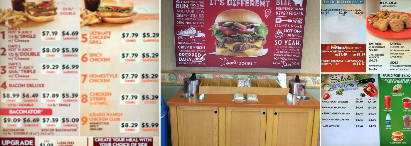 Wendy's Menu