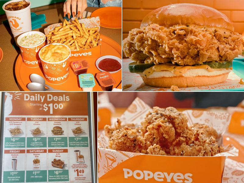Popeyes Louisiana Kitchen Menu