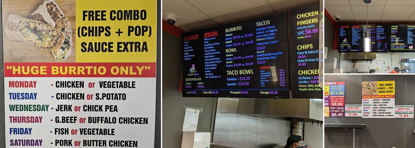 Burrito Boss Menu