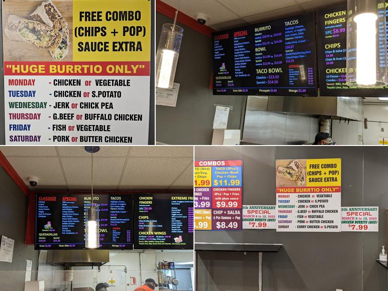 Burrito Boss Menu