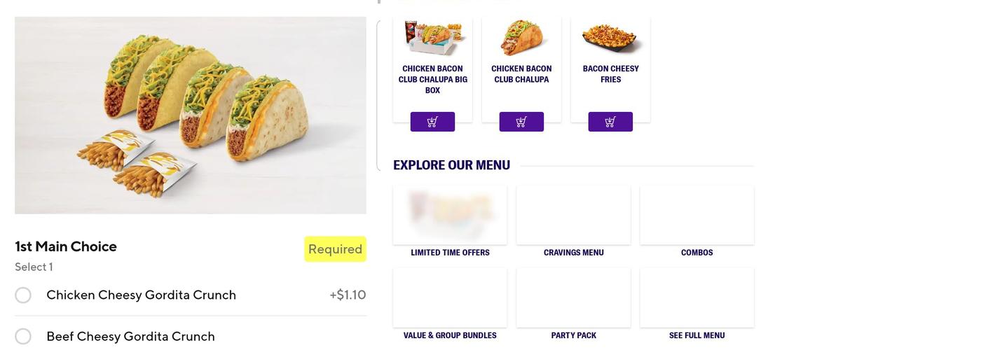 Taco Bell Menu