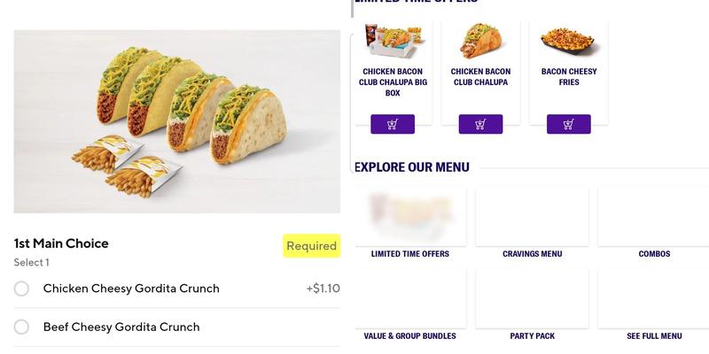Taco Bell Menu