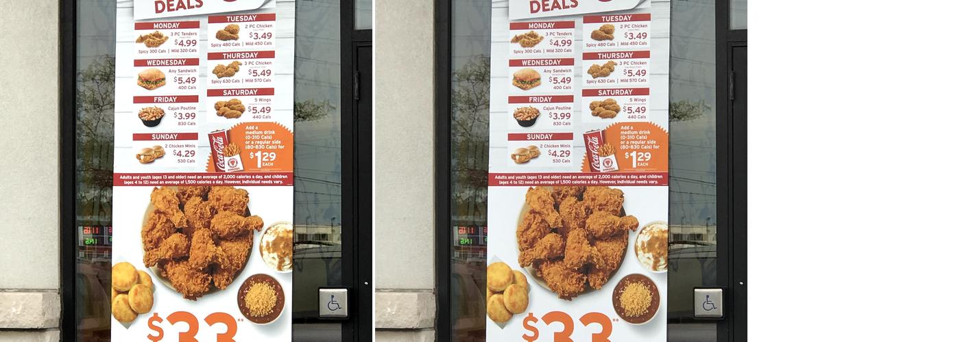Popeyes Louisiana Kitchen Menu