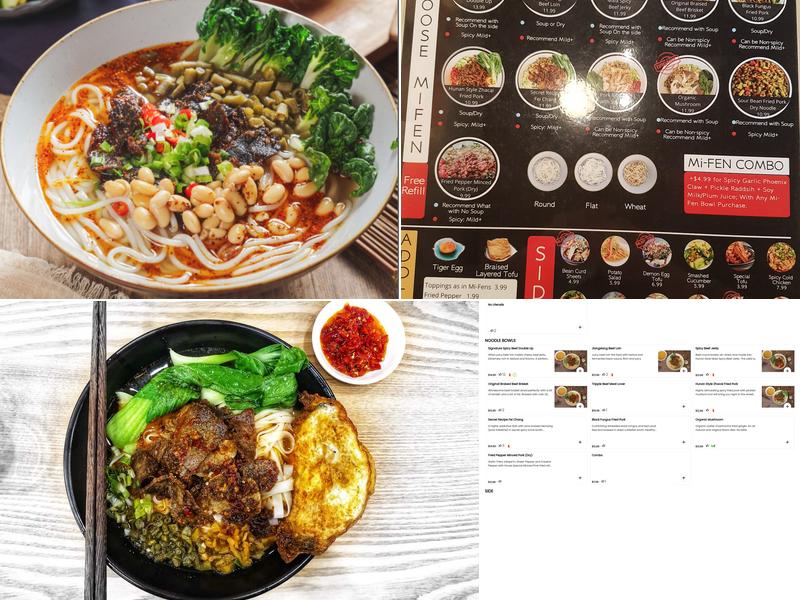 Jin's Mi-Fen (Authentic Hunan Style Rice Mifen) 津米粉馆 Menu