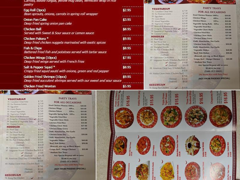 Phoenix Menu