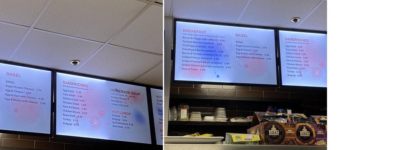 Centre Cafe Menu
