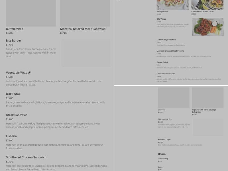 BITE Menu