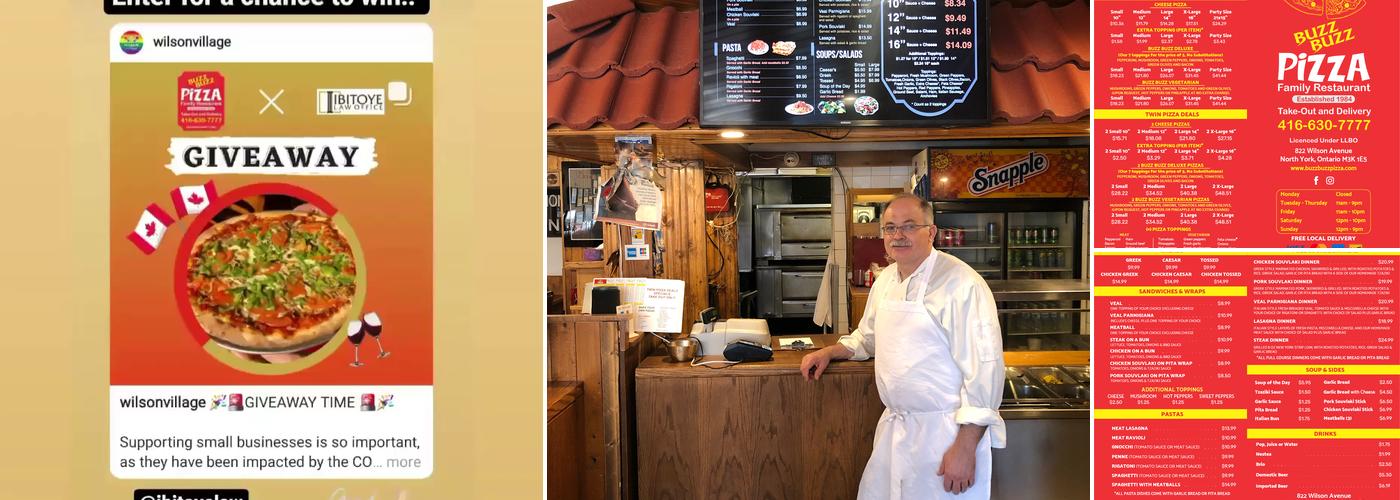 Buzz Buzz Pizza Menu