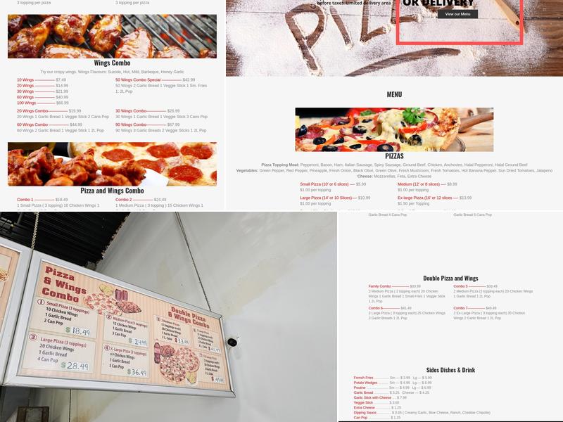 Paradise Pizza & Wings Menu