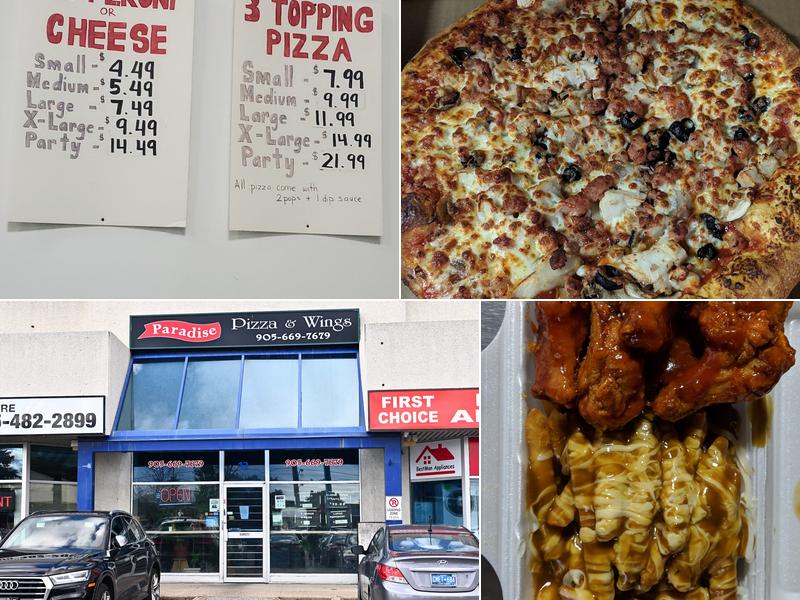 Paradise Pizza & Wings 3232 Steeles Ave W #12, Concord