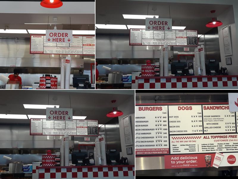 Five Guys Menu