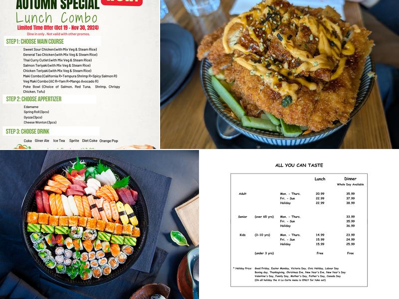 Ichiki Japanese & Thai Restaurant Menu