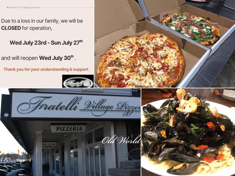 Fratelli Village Pizzeria 384 Old Kingston Rd, Scarborough