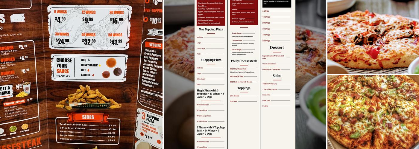 Al Madina Halal Pizza & Bakery Menu