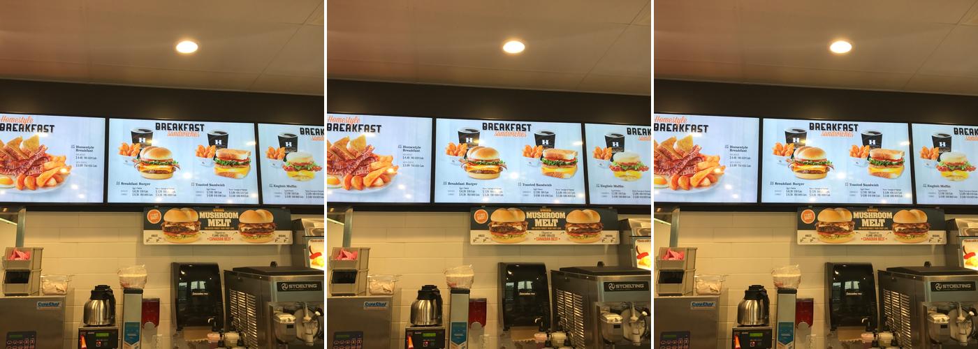 Harvey's Menu