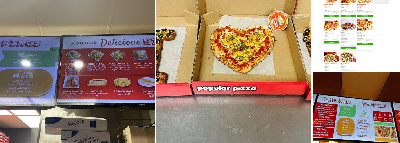 Popular Pizza Menu