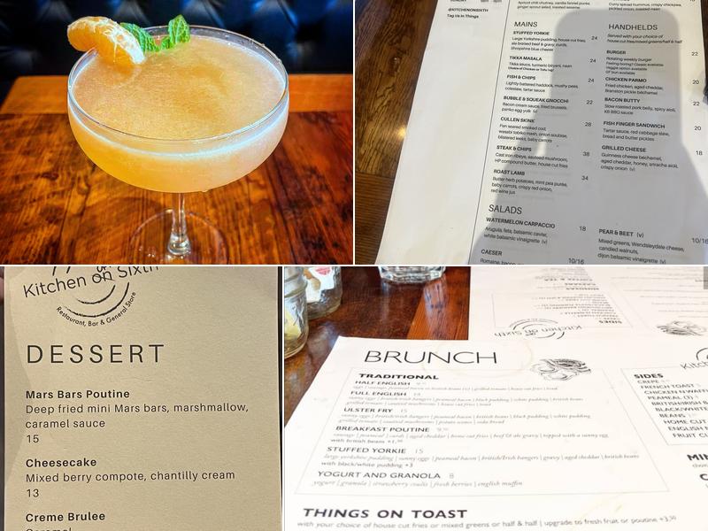 Kitchen On Sixth Menu