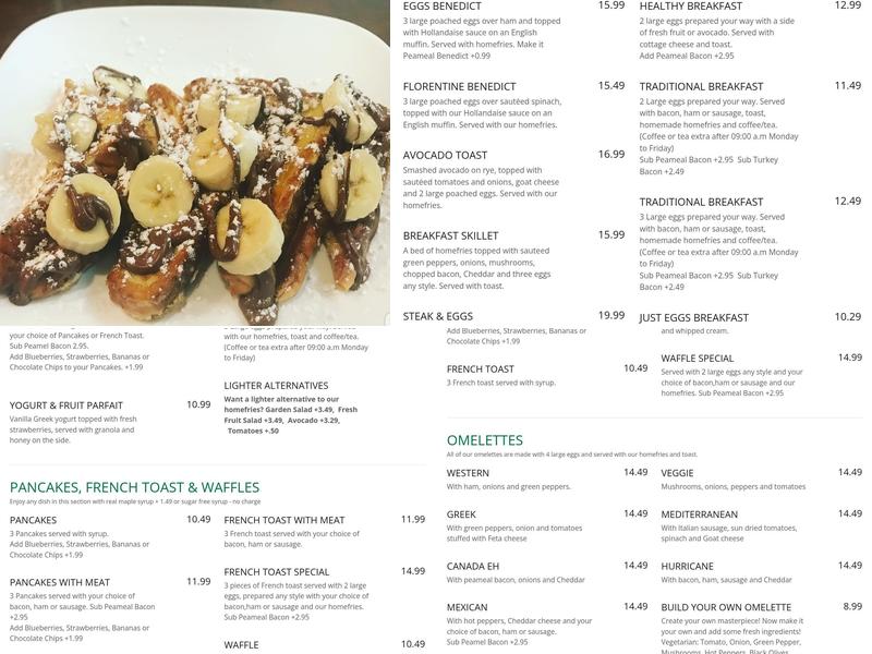 The Olive Restaurant Menu