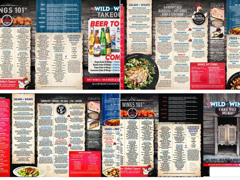 Wild Wing Menu