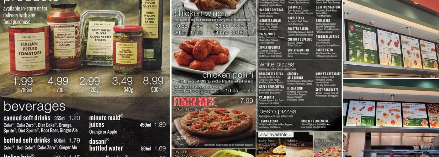 Pizza Nova Menu