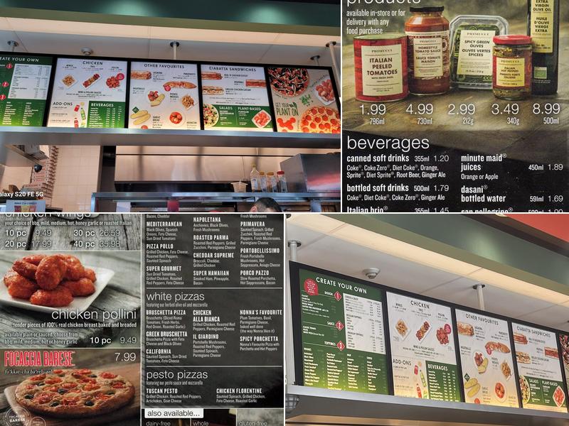 Pizza Nova Menu