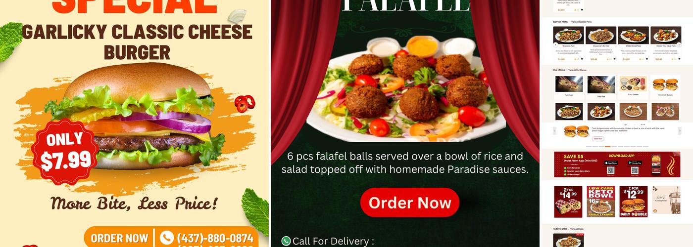 Paradise Shawarma Menu