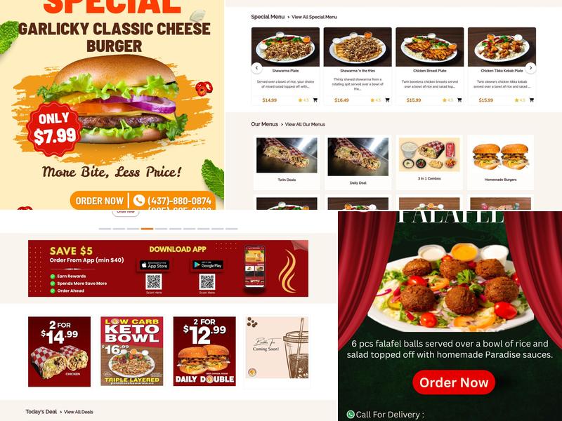 Paradise Shawarma Menu