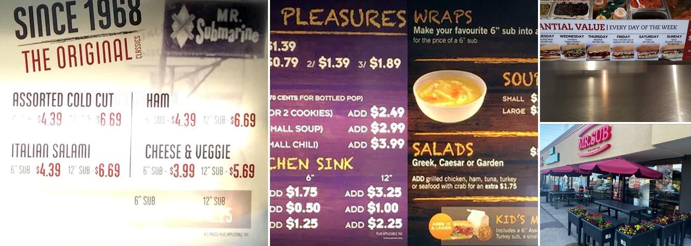 Mr.Sub LLBO Menu
