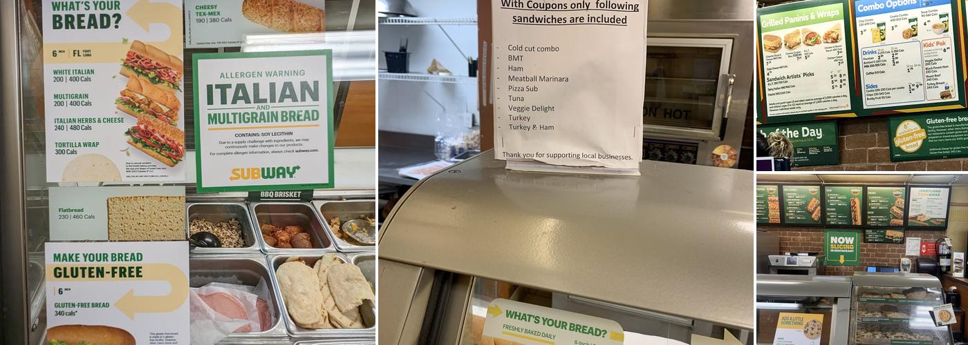 Subway Menu
