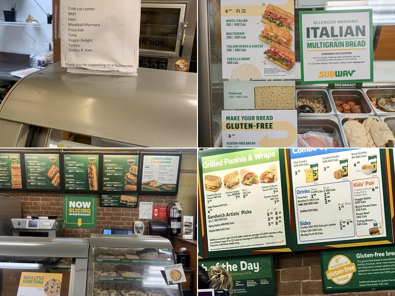 Subway Menu