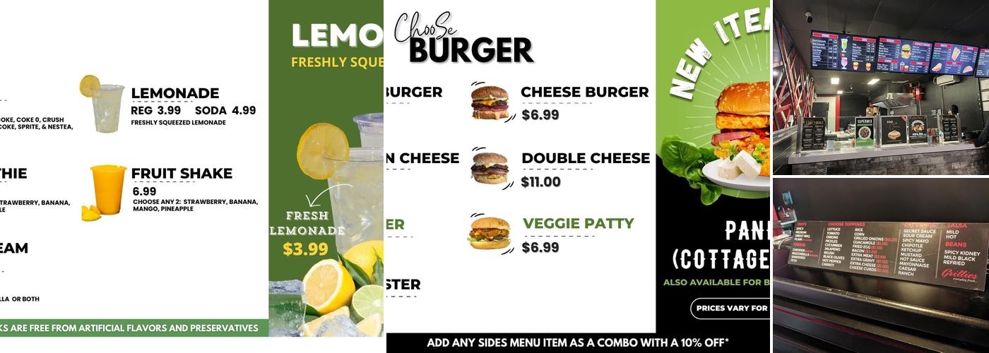 Grillies (Main and Danforth) Menu