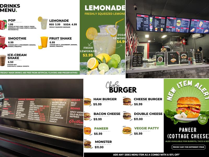 Grillies (Main and Danforth) Menu