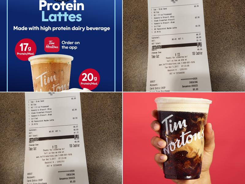 Tim Hortons Menu