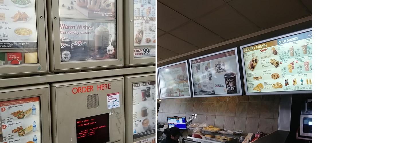 Tim Hortons Menu