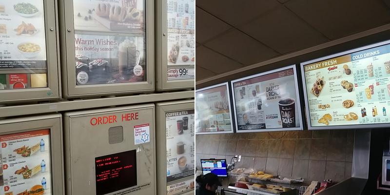 Tim Hortons Menu