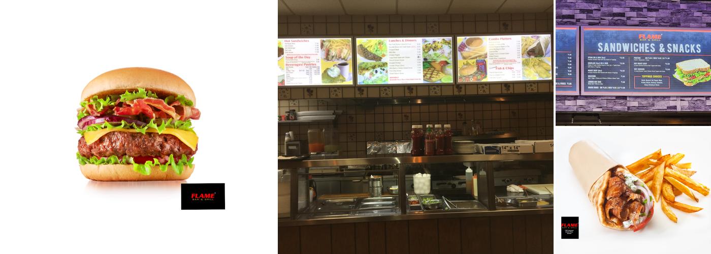 Flame Bar & Grill Menu