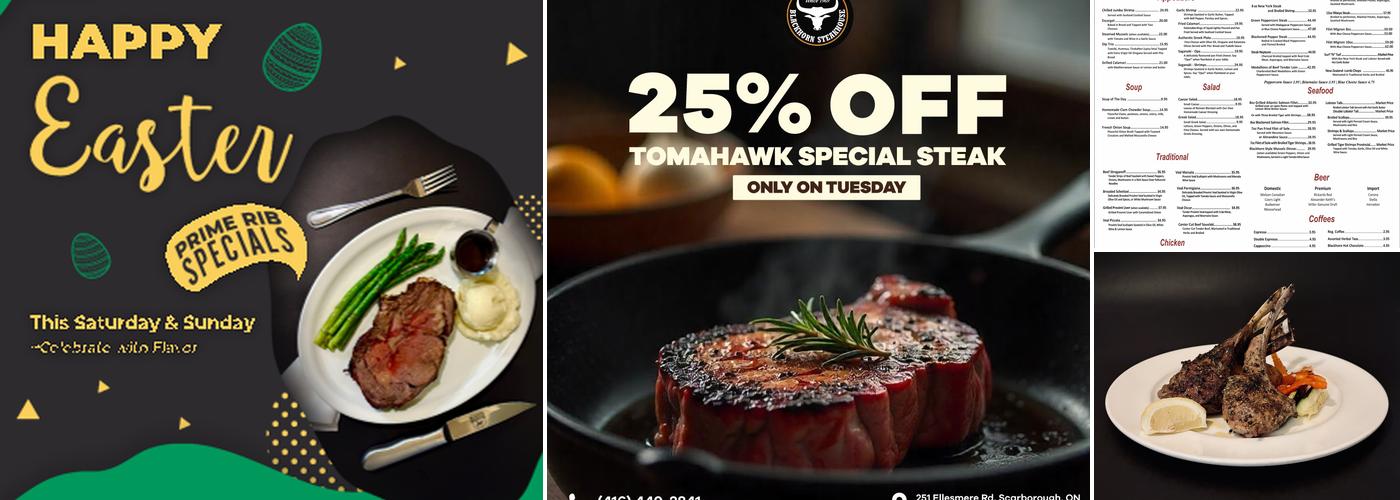 Blackhorn Steakhouse Menu