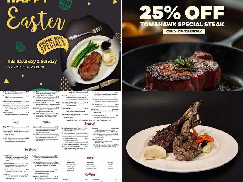Blackhorn Steakhouse Menu