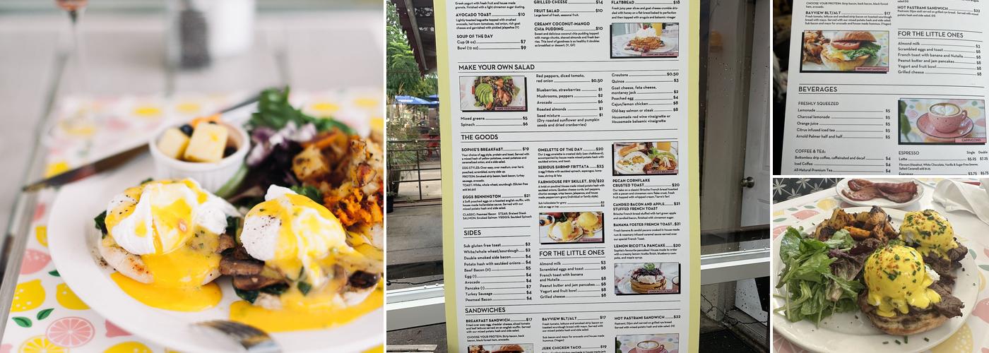 Tiarré's Brunch N Cakes Menu