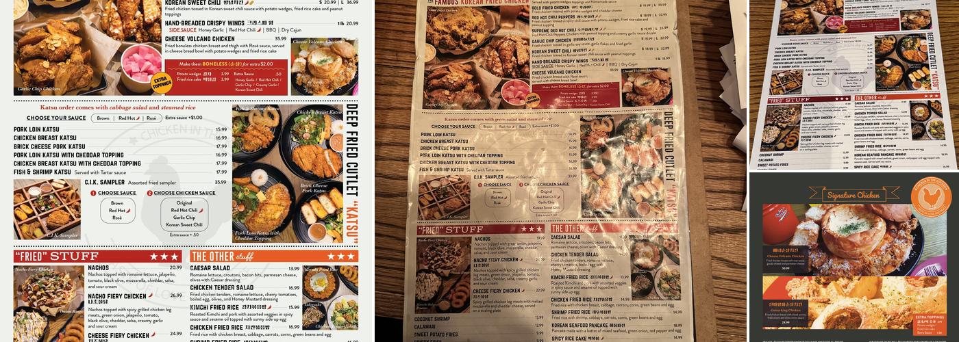 Chicken in the Kitchen Menu