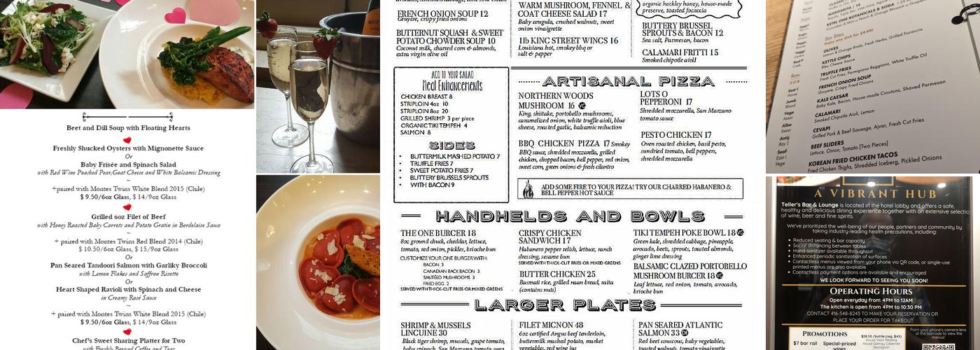 Teller's Bistro & Bar Menu