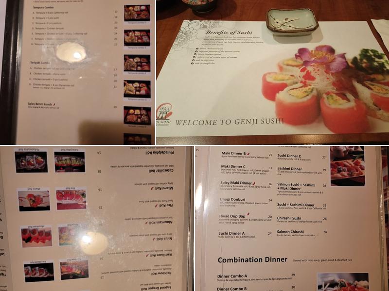 Genji Sushi Menu
