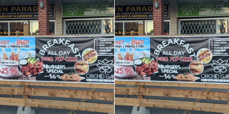 Orchid Garden Bar & Grill Menu