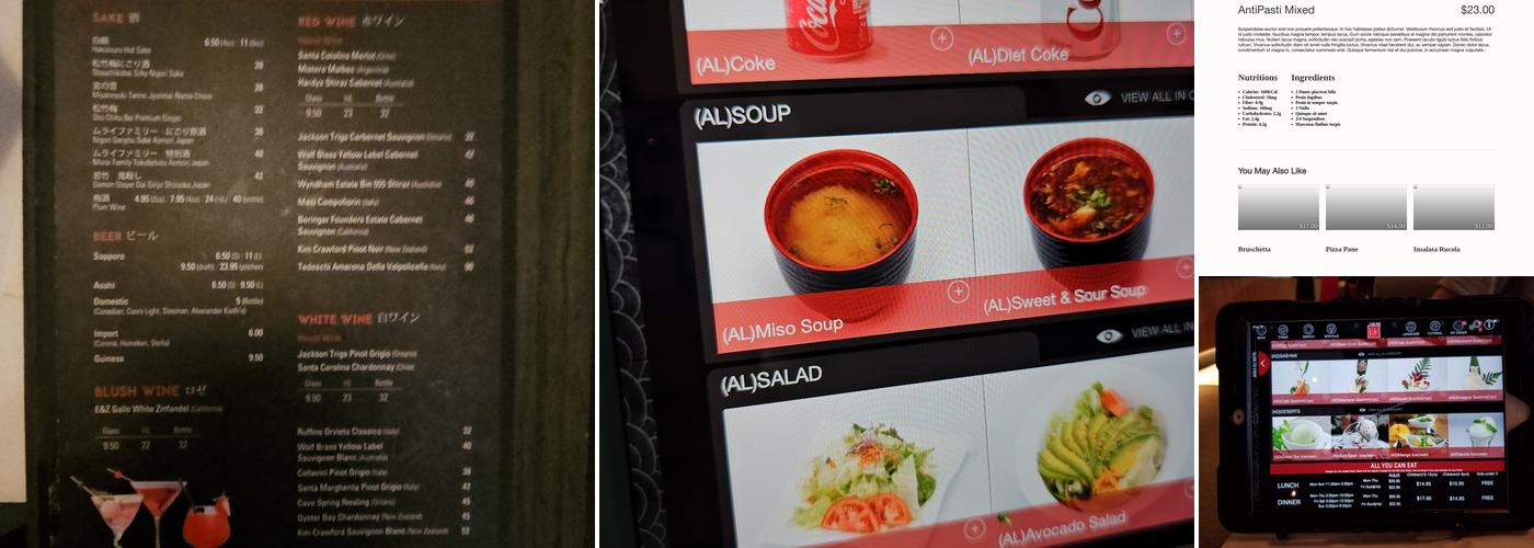 K&B Sushi Menu